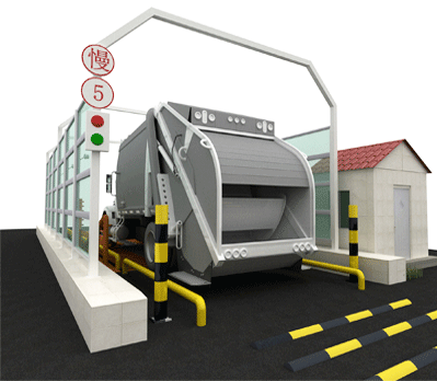 垃圾車(chē)洗車(chē)機